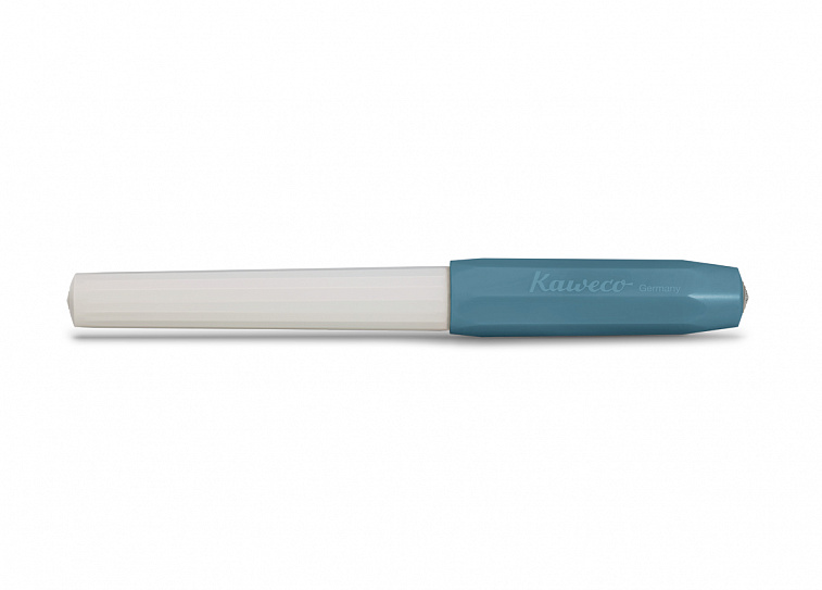 Ручка-роллер KAWECO PERKEO Old Chambray 0.7 мм белый корпус с синими вставками