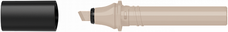 Картридж сменный Molotow "Sketcher" WG575 cо скошенным пером warm grey 2 606x758