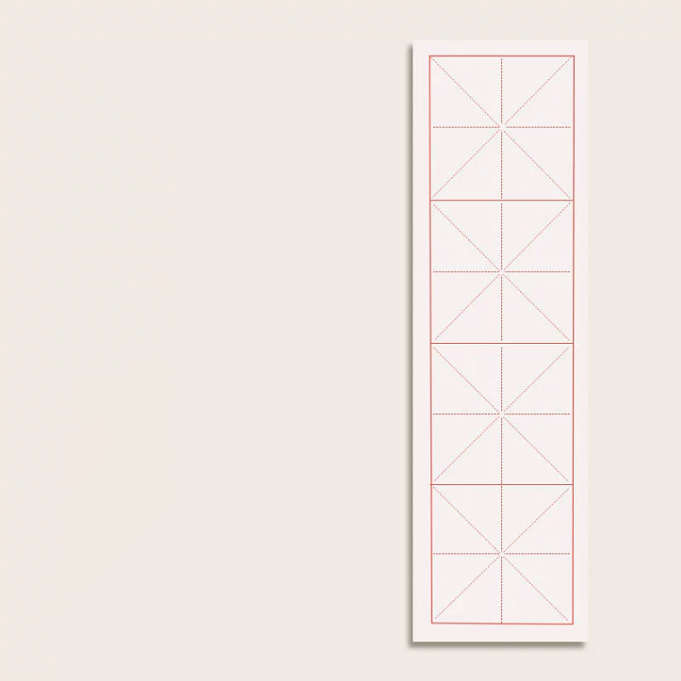 Бумага для каллиграфии в крупную клетку (белая) 606x758