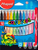 Набор фломастеров Maped "Color peps Jungle" 12 цв в картоне   1