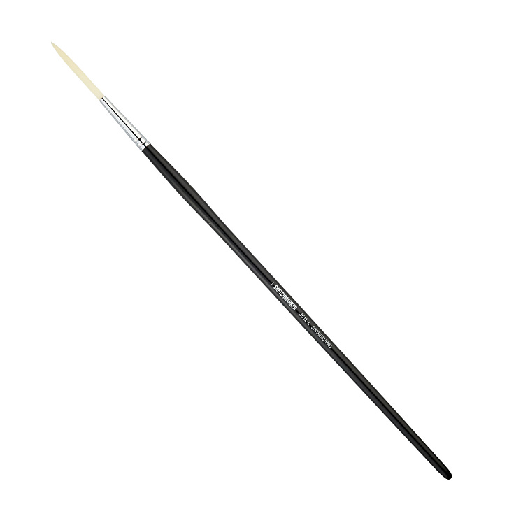 Кисть жесткая синтетика лайнер Sketchmarker "351L" ручка длинная 606x758