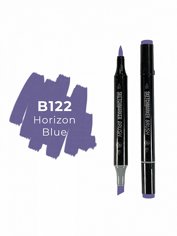 Маркер двухсторонний на спиртовой основе Sketchmarker Brush Цвет Синий горизонт 606x758