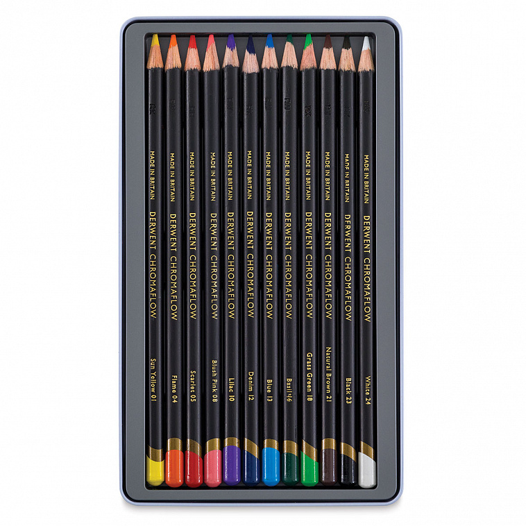Набор цветных карандашей Derwent "Chromaflow" 12 цв
