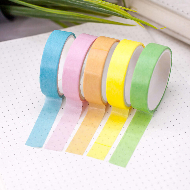 Набор клейкой ленты "Multicolor tone", rainbow, mix