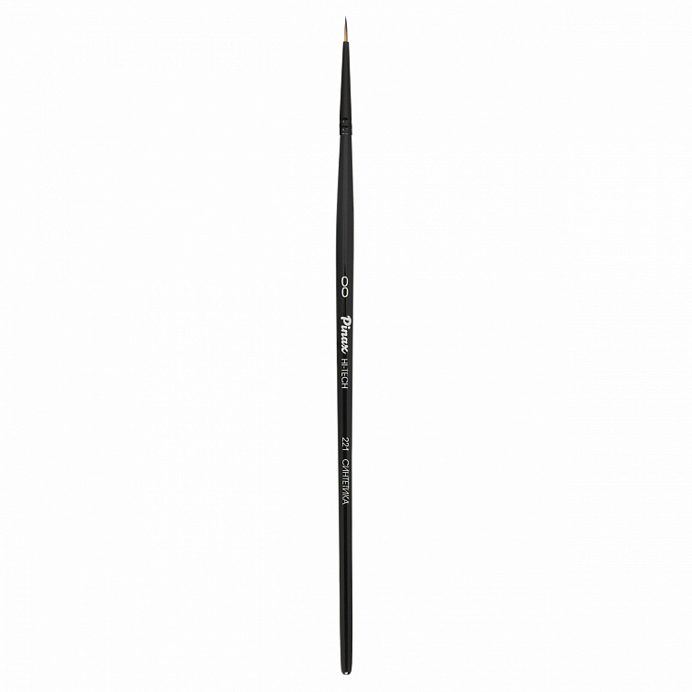 Кисть синтетика №00 круглая Pinax "HI-TECH 221" короткая ручка 606x758