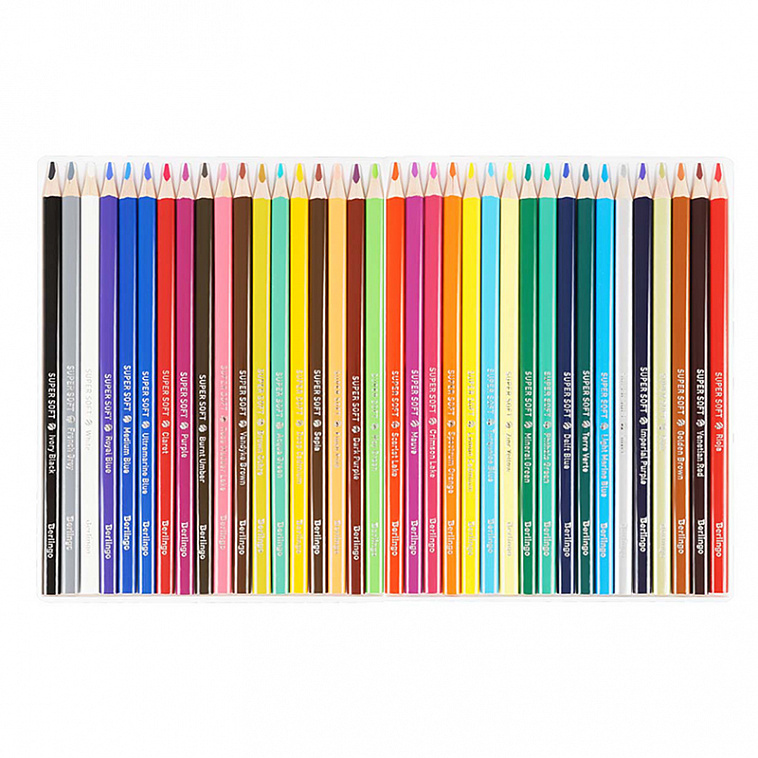 Набор карандашей цветных Berlingo "SuperSoft. Жил-был кот" 36 цв, картон