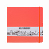 Блокнот для зарисовок Sketchmarker 20*20 cм 80 л 140 г, твердая обложка Неоновый коралл 1