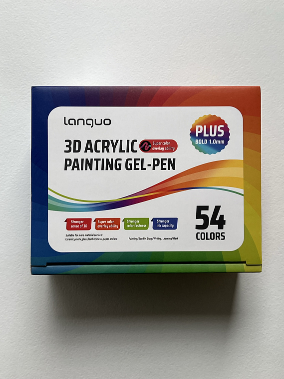 Набор акриловые ручки 3D Languo, 54 шт 606x758