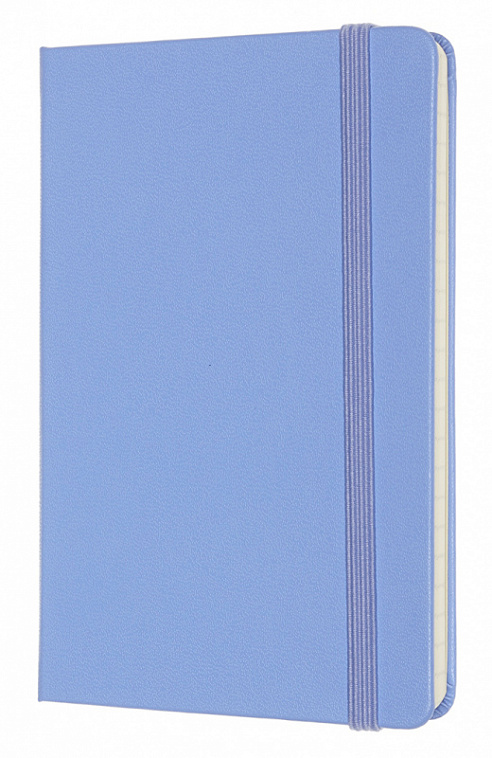 Записная книжка в линейку Moleskine "Classic" Pocket 9x14 см 192 стр., обложка голубая гортензия 606x758