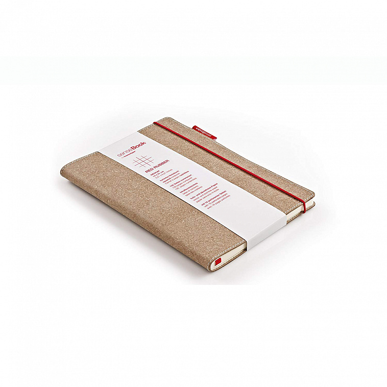 Блокнот SenseBook "Red Rubber M" 14x21 см в клетку