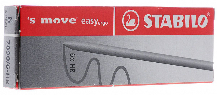 Набор грифелей для цангового карандаша Stabilo 8 шт 2,0 мм, HВ  