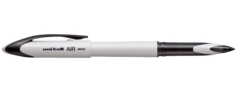 Роллер Uni-Ball AIR UBA-188C-M, 0,5 мм, цвет корпуса молочный, цвет чернил черный 606x758