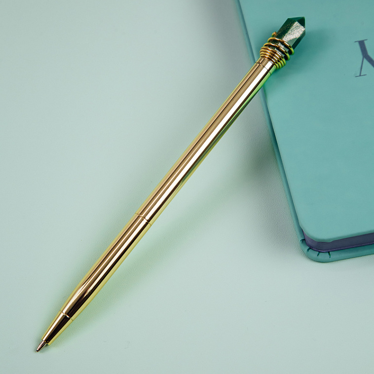 Ручка шариковая автоматическая MESHU "Gloss crystal" синяя, 1,0 мм