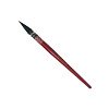 Кисть белка №4 круглая с острым кончиком Leonard "772RO" короткая перламутровая красная  ручка