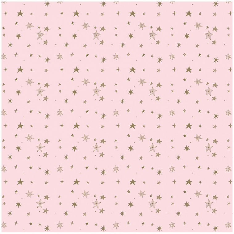 Упаковочная бумага глянцевая MESHU "Stars" 70*100 см, 90 г