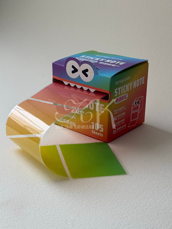 Блок стикеров для заметок  Languo, 7х5 см, 105 листов, ассорти 606x758