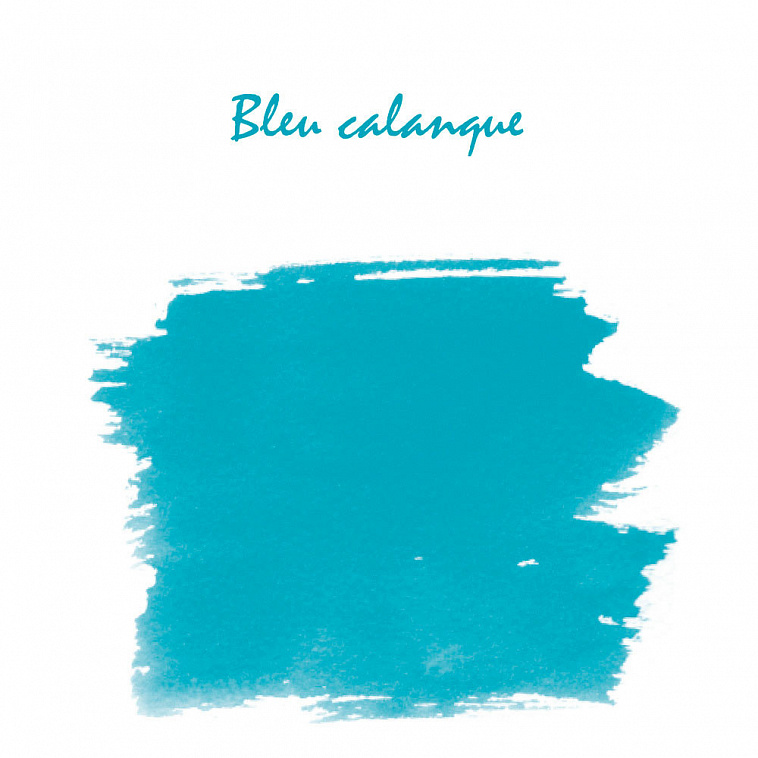 Набор картриджей для перьевой ручки Herbin, Bleu calanque Аквамарин, 6 шт 606x758