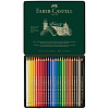 Набор карандашей цветных Faber-castell "Polychromos" 24 шт проф-ные в металле  2