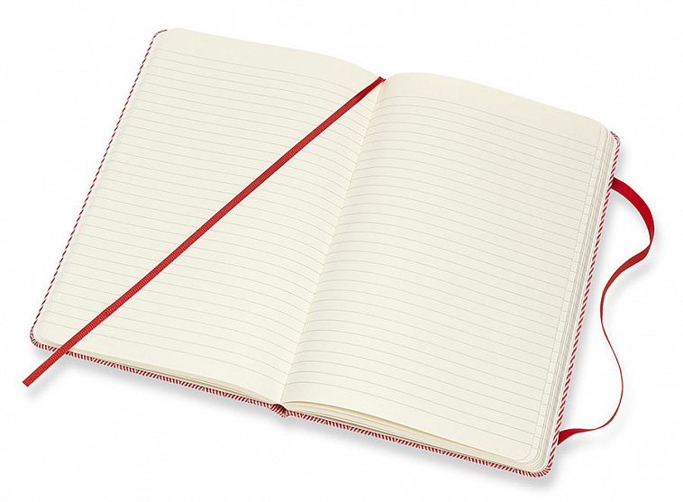 Записная книжка в линейку Moleskine "BLEND" Large 130х210 мм 240 стр обложка из текстиля, красный