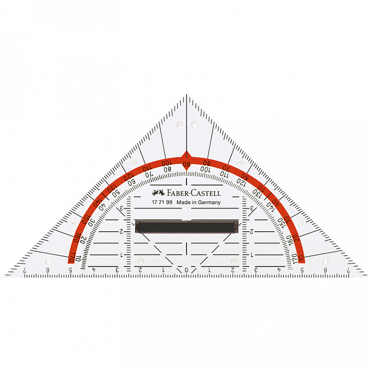 Треугольник Faber-castell Комби 160х80х2,2 мм