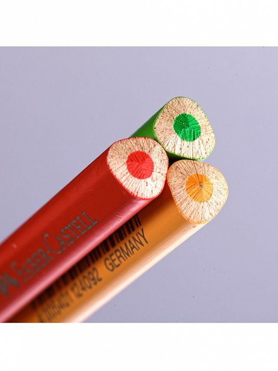 Набор цветных карандашей Faber-castell "Grip" 12 шт + раскраска, в картонной коробке
