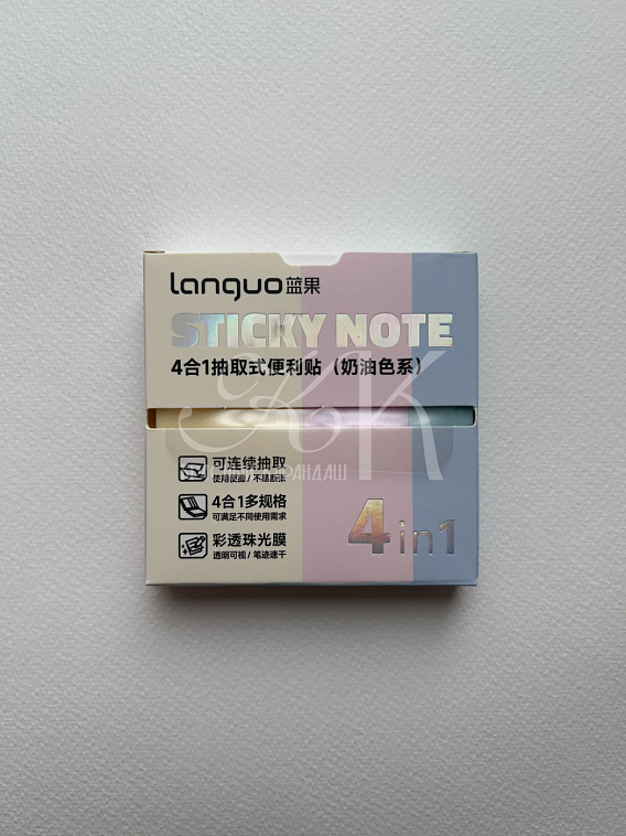 Закладки самоклеящиеся Languo, 15*76 мм, 25*76 мм, 35*76 мм, 76*76 мм по 60 л, 1 606x758