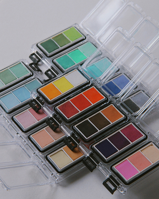 Набор пастели прессованной nuance. Pastel Dualité, Le Silence (тишина), 15 цв 606x758