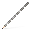 Карандаш чернографитный Faber-Castell "Sparkle" B, цвет корпуса серебряный 1