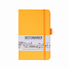 Блокнот для зарисовок Sketchmarker 9*14 cм 80 л 140 г, твердая обложка Оранжевый неон