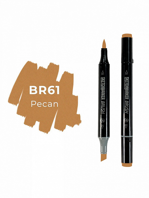 Маркер двухсторонний на спиртовой основе Sketchmarker Brush Цвет Орех пекан 606x758