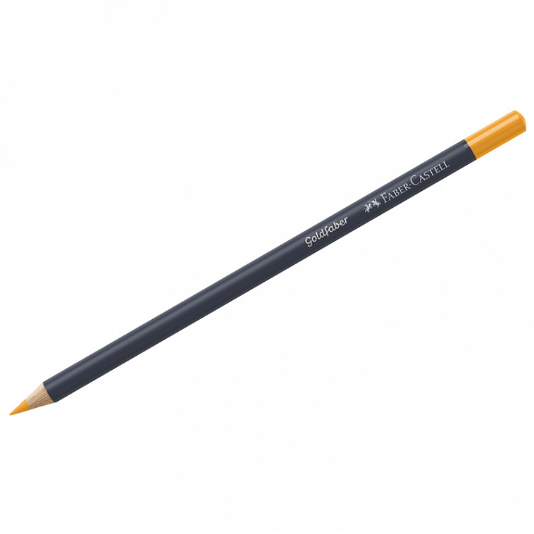 Карандаш цветной Faber-Castell "Goldfaber" цвет 109 темно-хромовый желтый 606x758