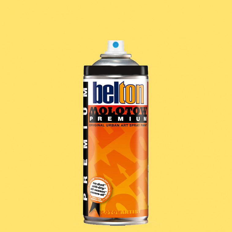Аэрозольная краска Molotow Premium "belton" 400 мл #007 Cashmere Yellow 606x758