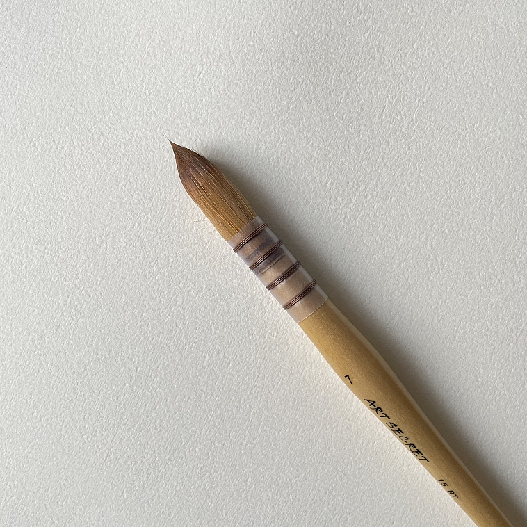 Кисть синтетика Taklon 7 Art Secret, короткая ручка, французское крепление, 15RT 606x758