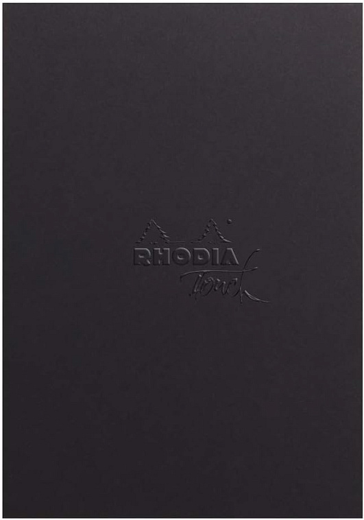 Скетчбук Clairefontaine "Rhodia Touch Marker Pad" А5+ 50 л 100 г, белые листы, обложка черная 606x758