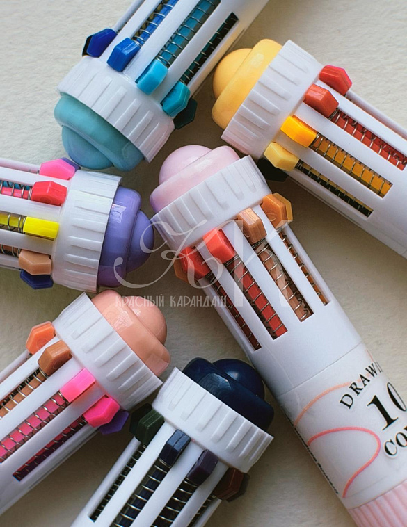 Набор многоцветных ручек шариковые Languo, 0,8 мм, 3 шт, 28 цветов 606x758