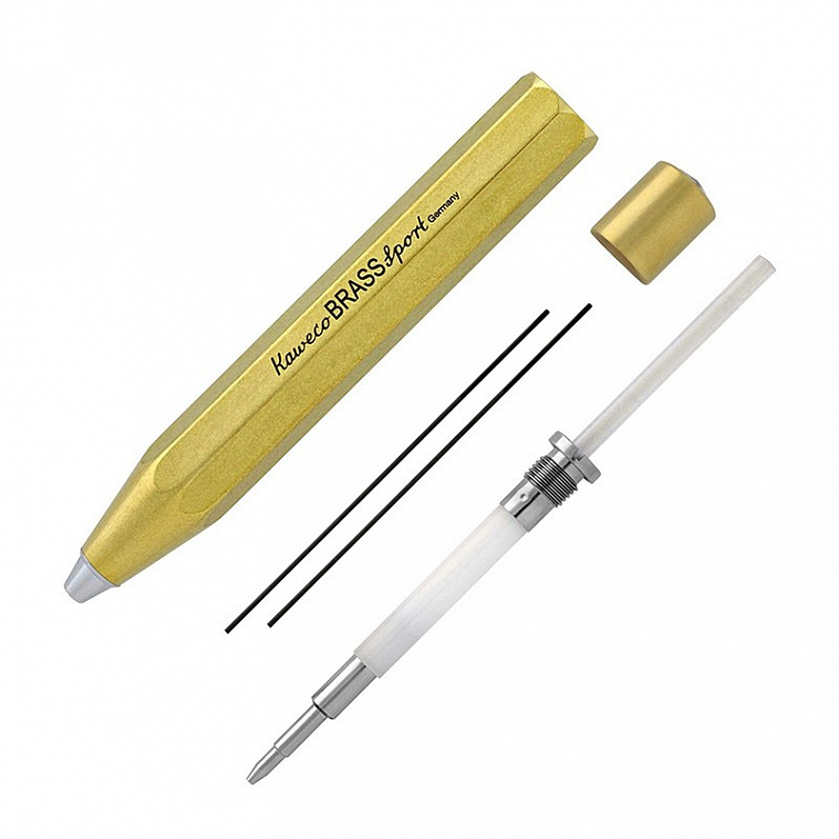 Карандаш механический Kaweco BRASS Sport 0,7 мм, корпус латунный 606x758