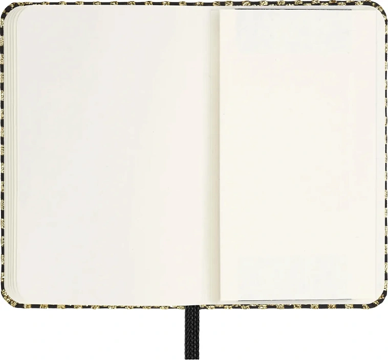 Блокнот нелинованный Moleskine "Le Prescious & Ethical shine" XS 65х105 мм 160 стр, тв. обложка, зол 606x758