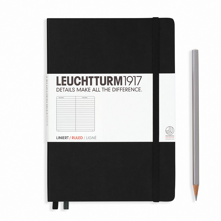 Книга для записей в линейку Leuchtturm1917 А5 черная
