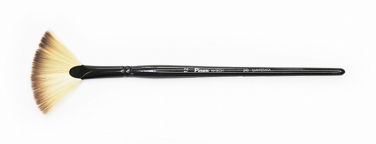 Кисть синтетика №12 веерная Pinax "HI-TECH 243" короткая ручка 606x758