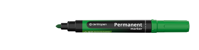 Маркер перманентный Centropen "8566" 2,5 мм, пулевидный, зеленый 606x758