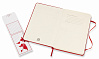 Записная книжка в линейку Moleskine "Classic" Medium 115х180 мм 240 стр., твердая обложка красная 3
