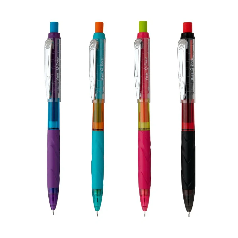 Карандаш автоматический Pentel "Q-Erase" с выкручивающимся ластиком 0,7 мм 606x758