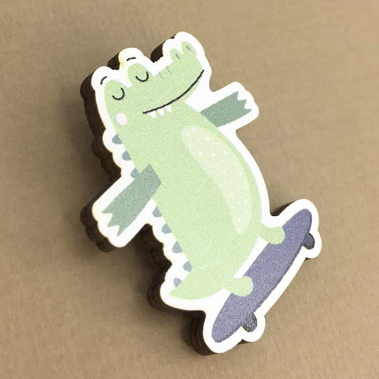 Значок Funny crocodile