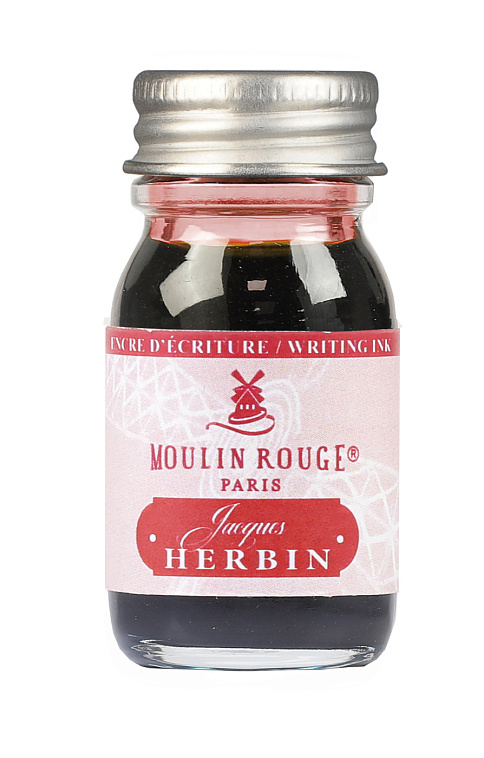 Чернила Herbin в банке  10 мл, Цвета Парижа Moulin Rouge Красный 606x758