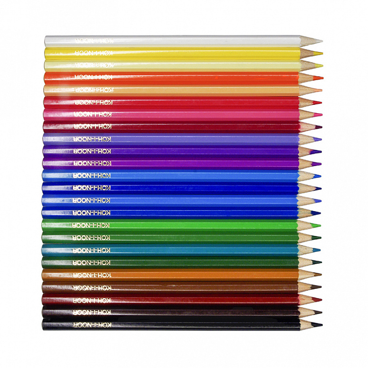 Набор карандашей цветных Koh-I-Noor "Teenage" 24 цв., заточен., картон, европодвес