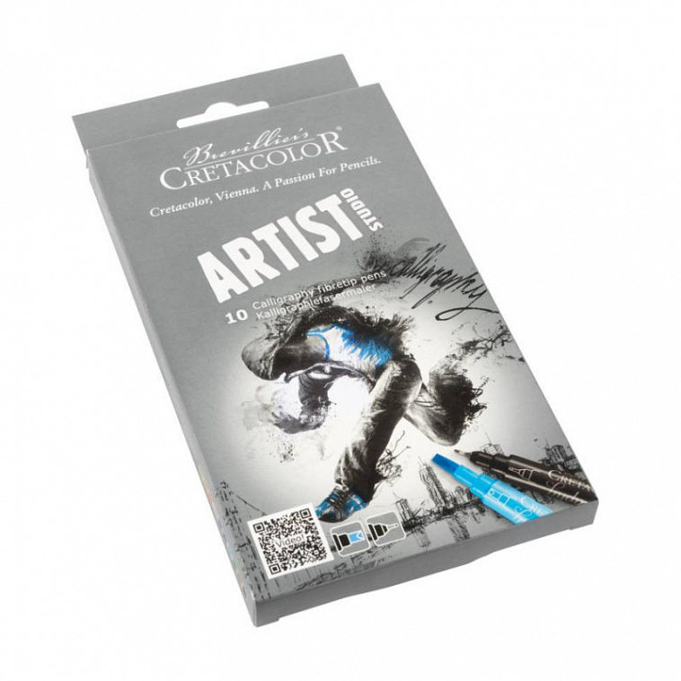Набор маркеров для каллиграфии Creatcolor "Artist" 10 цв, двусторонние