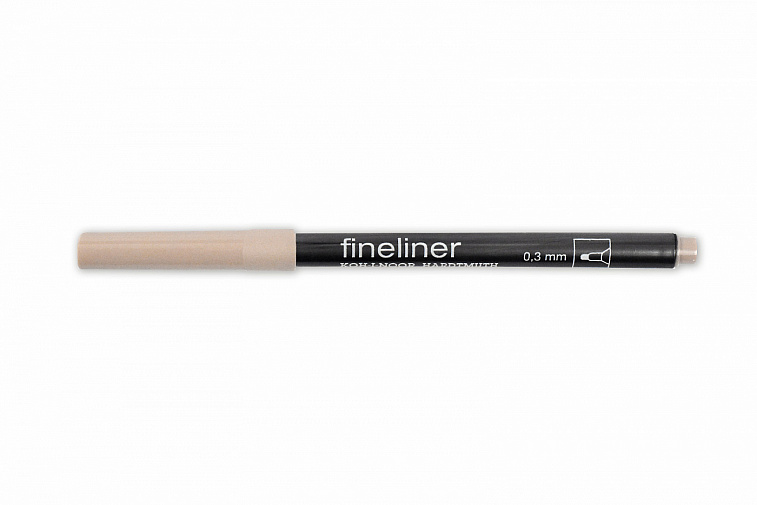 Линер Koh-I-Noor "Fineliner" 0,3 мм, коричневый светлый 606x758