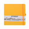 Блокнот для зарисовок Sketchmarker 20*20 cм 80 л 140 г, твердая обложка Оранжевый