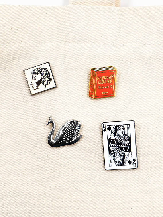 Значок металлический "Принцесса-лебедь" 606x758