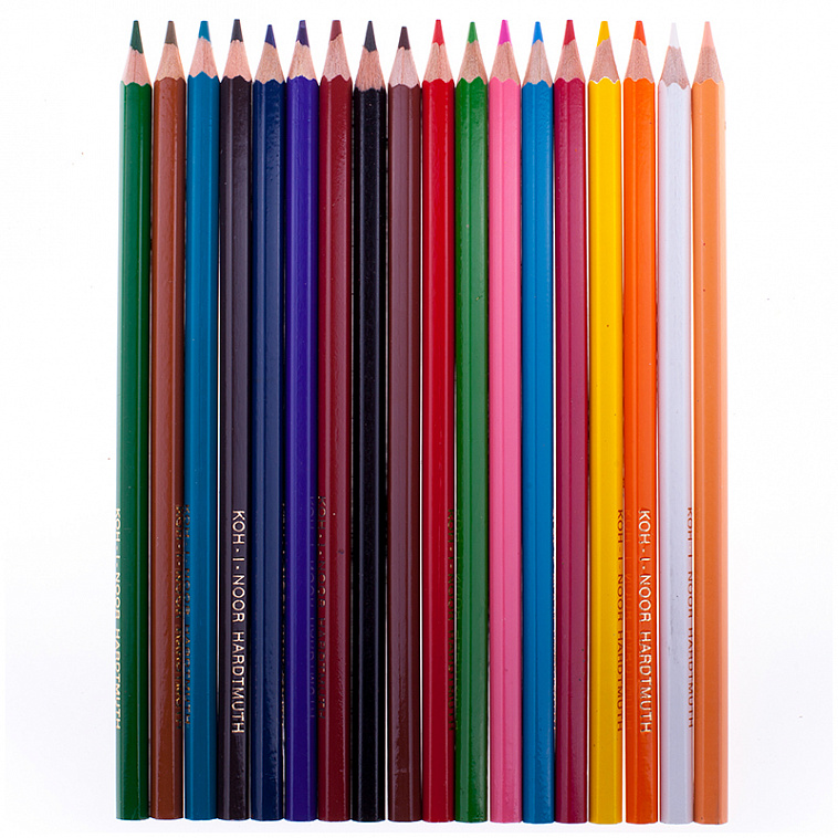 Набор карандашей цветных Koh-I-Noor "Крот" 18 шт в картоне